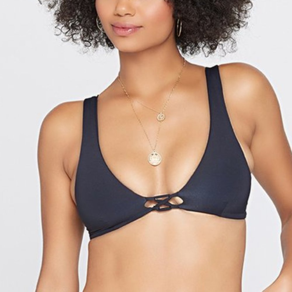 L*Space Playa Bikini Top NWOT Black Small